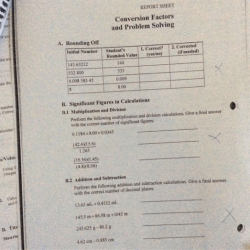 Conversion factors and problem solving lab 2 report sheet answers